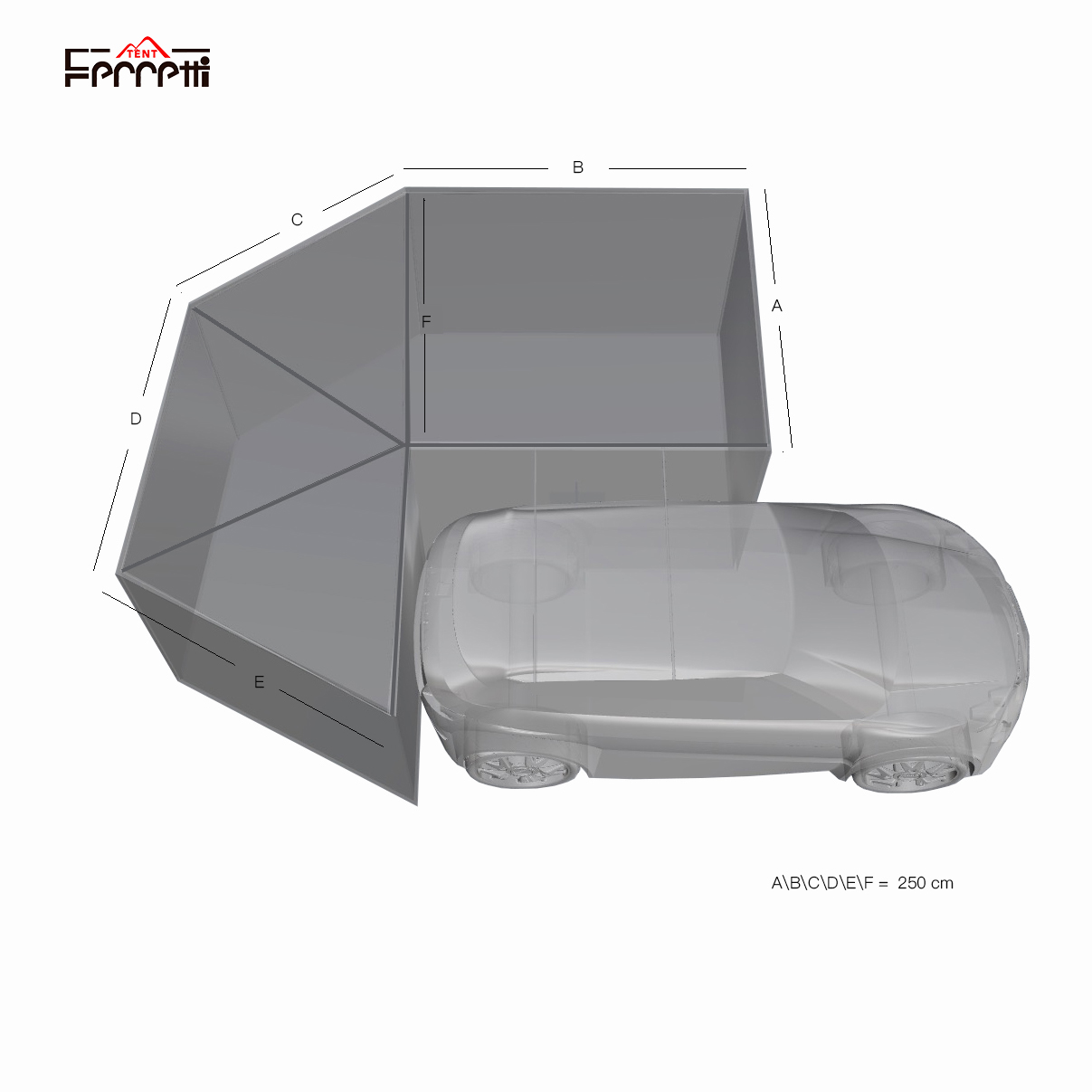 car side awning tent car Sunshade 6-8 people gathering tent