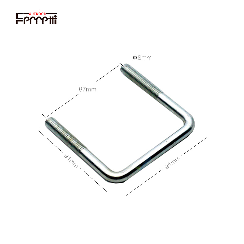 U-bolt for roof rack roof box roof tray