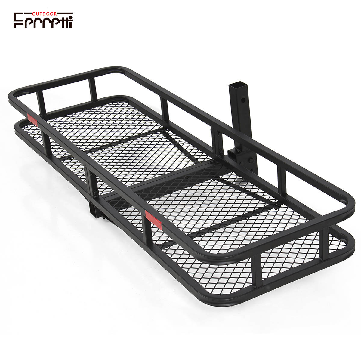 Folding,Hitch-mounted,basket-style cargo carrier