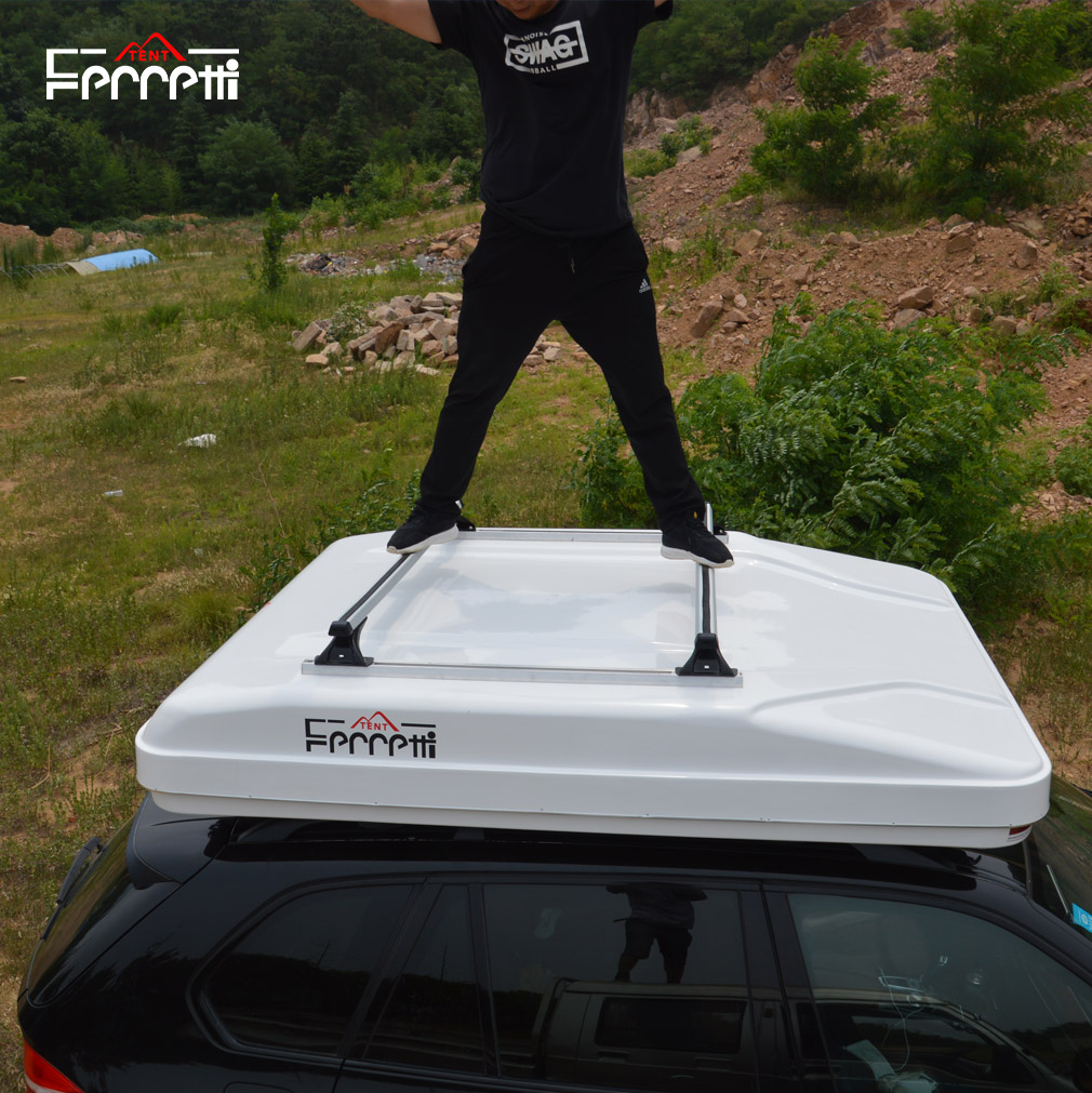 Rooftop tent with roof rack