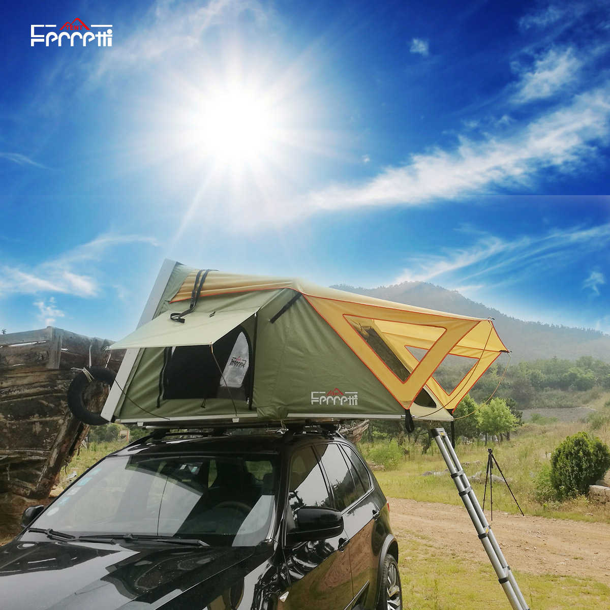 Ferretti Sunsail Multi-person Roof Top Tent With Two Sunroof