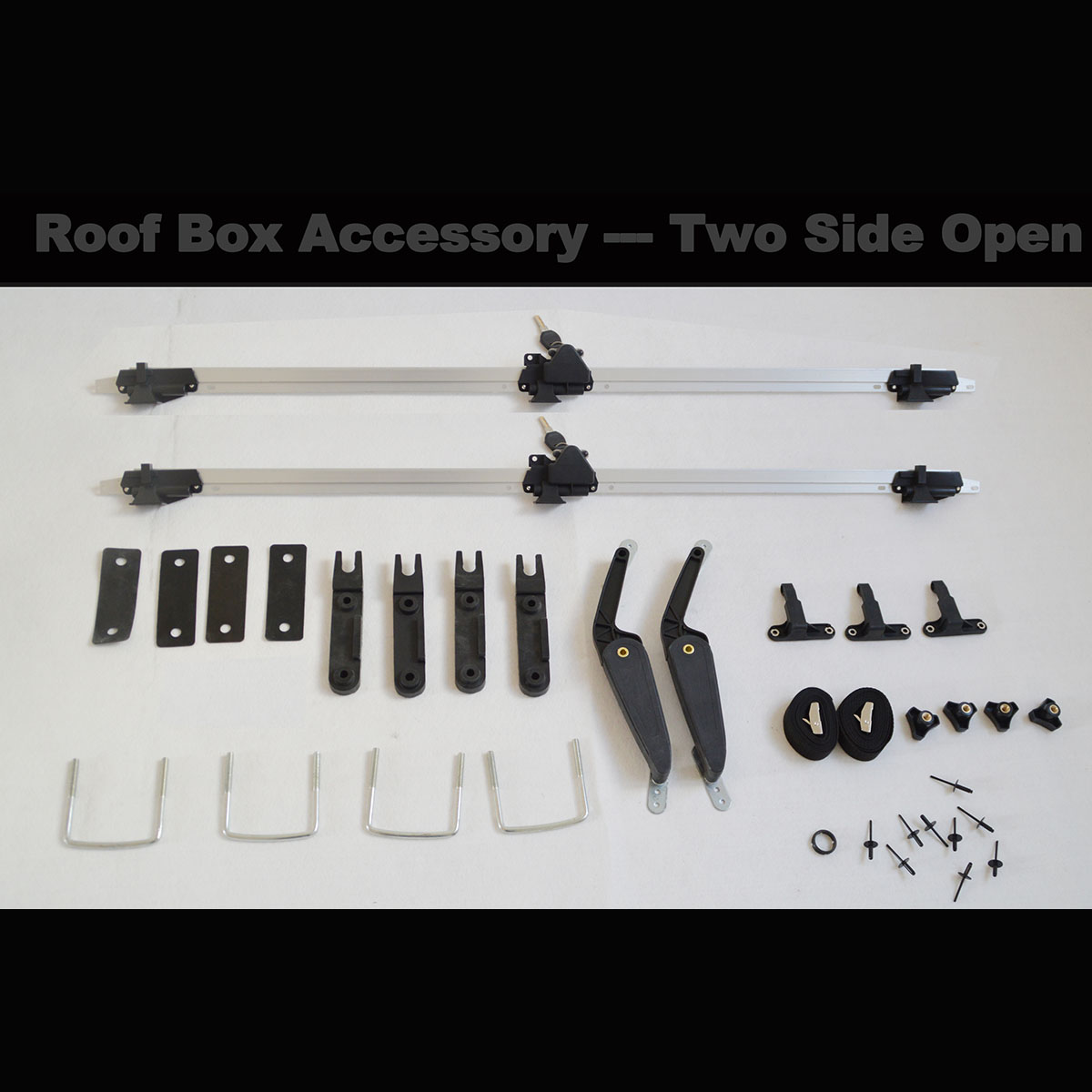 Roof box accessories —two side open