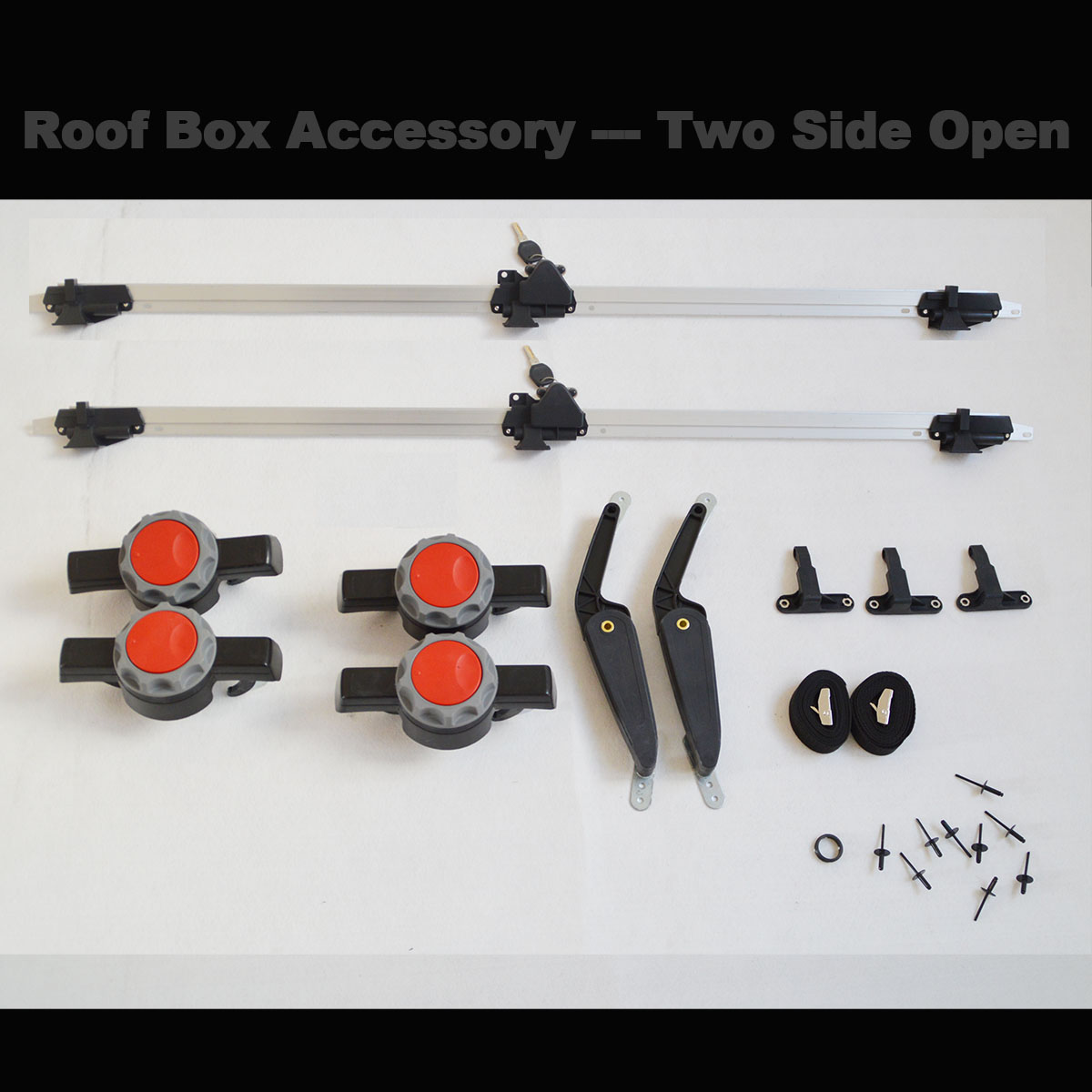 Roof box accessories —two side open