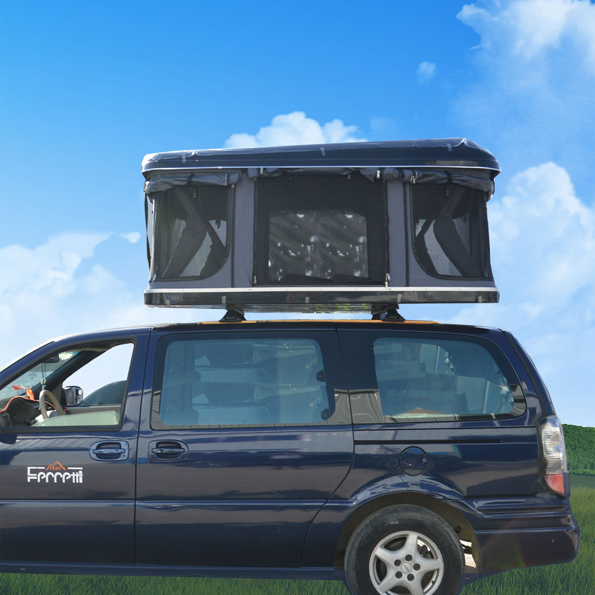 Roof Top Tent With Many Windows