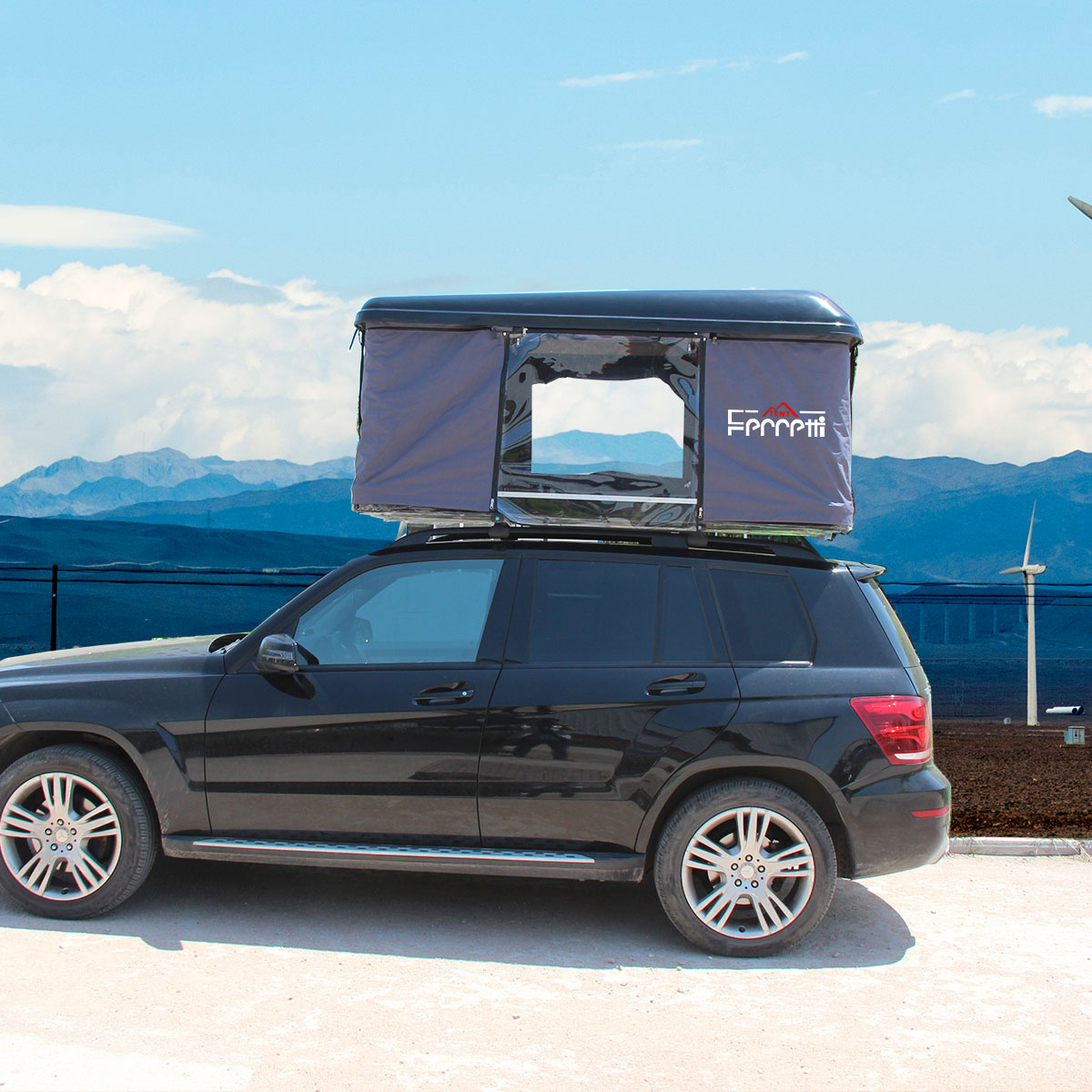 Three-Layer Fabric Roof Top Tent With Outer Insulation